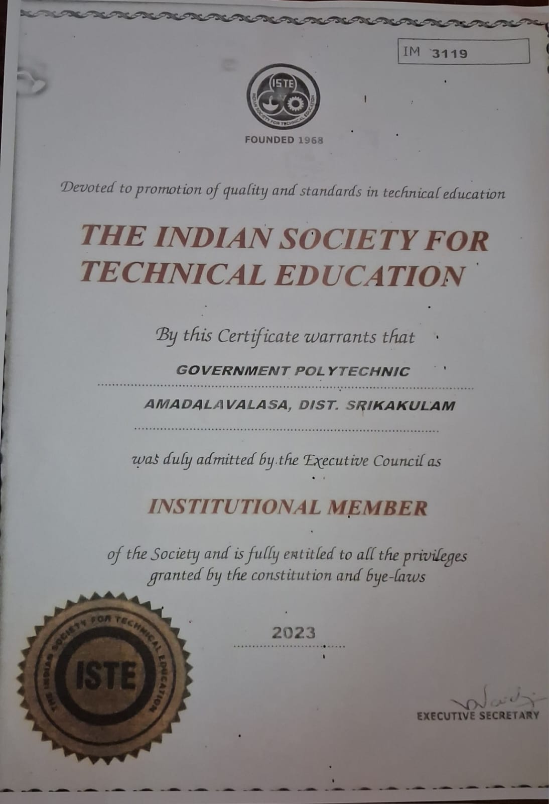 Professional Society Membership 1