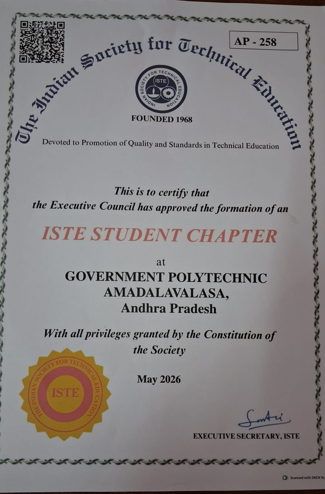 Professional Society Membership 2