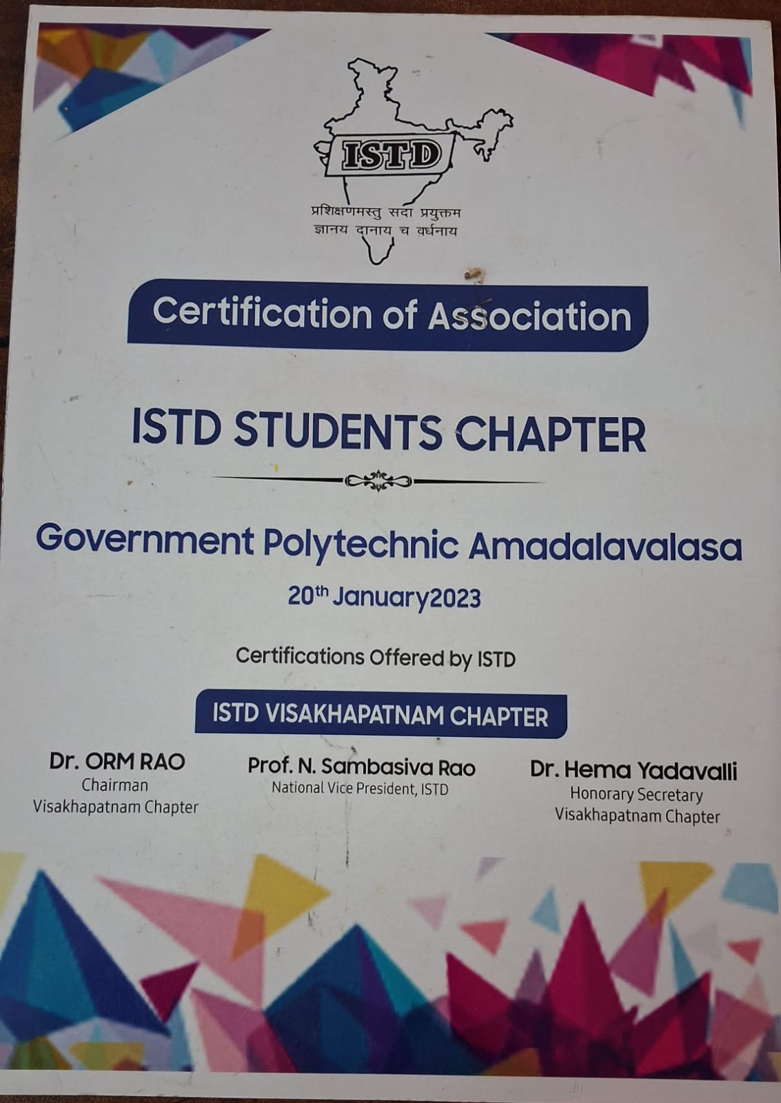 Professional Society Membership 3